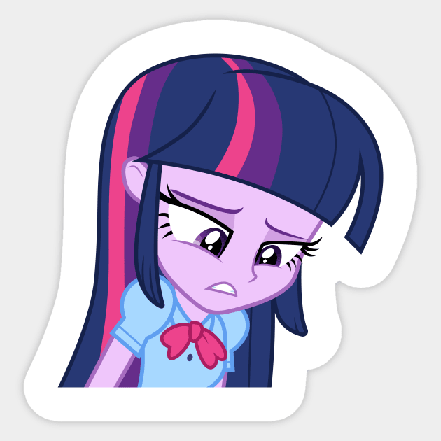 Sad EQG Twilight Sparkle Sticker by CloudyGlow